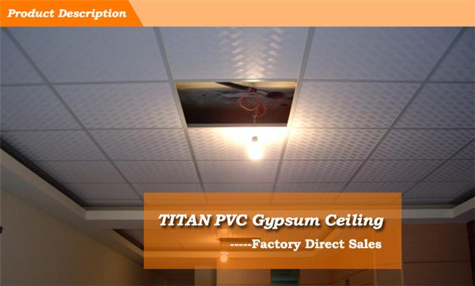 Environmental Friendly Materials With Character - Pvc Gypsum Ceiling Tiles Kind