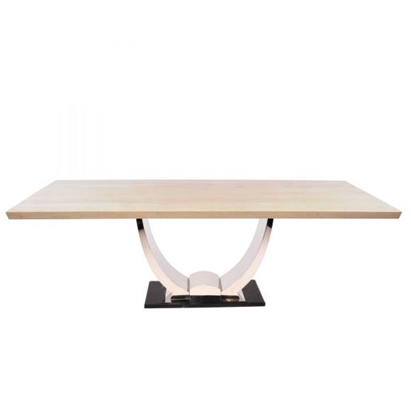 Add Interest - Rectangular Marble Dining Table