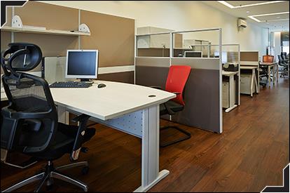 Office Space With - Open Plan System Furniture