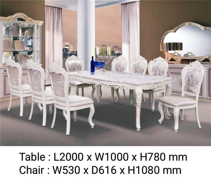 Dining Set - Marble Dining Table Set
