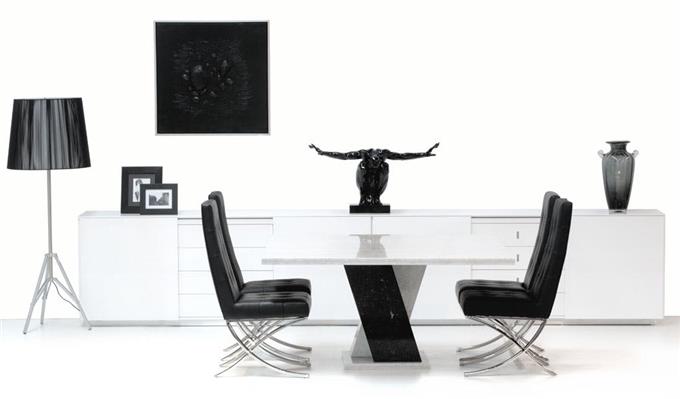 Italian Design - Marble Dining Table Set
