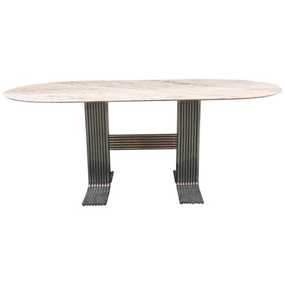 Marble Dining Table With - Oval Marble Dining Table