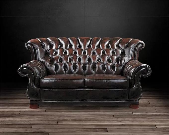Chesterfield Leather Sofa - Chesterfield Leather Sofa Attractively Embellished