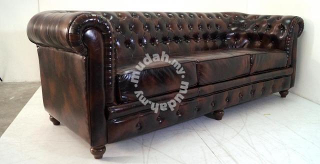 High End Quality - Seater Classic Chesterfield Sofa Malaysia