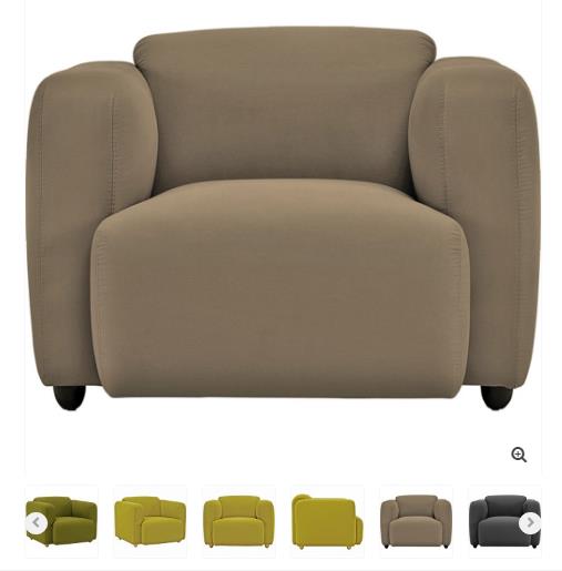 The Living Room With - Normann Swell 1-seater Sofa