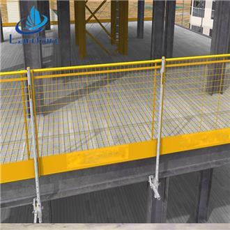 Pontoon Mesh Edge Protection System - Powder Coated Building Site Construction