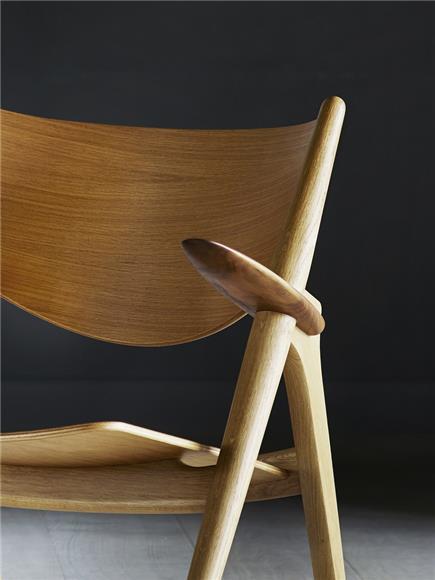 Solid Oak Frame - Ch28p Lounge Chair