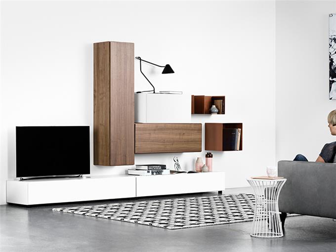 Built-in Cable - Designer Floating Wall Unit