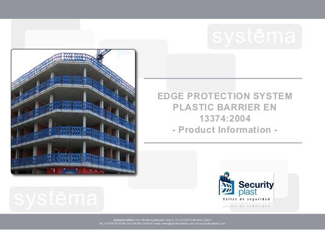 Treated Plastic - Edge Protection Barrier Made