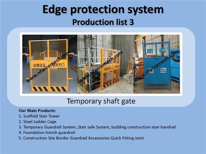 Product Size - Edge Protection Barrier