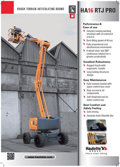 Safe Driving - Electric Articulating Booms