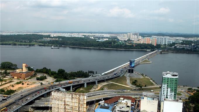 Third Bridge Linking Johor - Malaysia Looking Third Bridge Linking