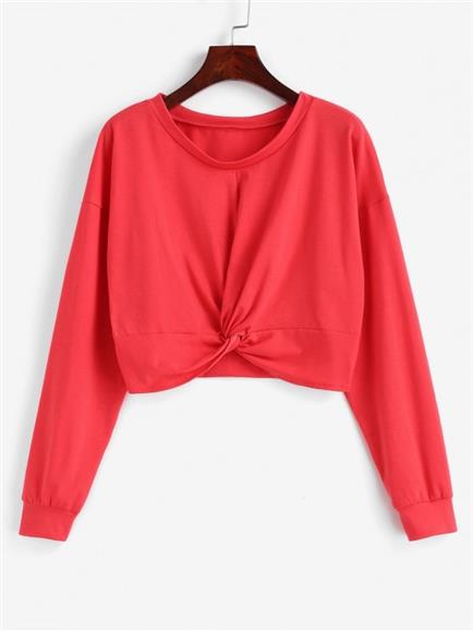 Long-sleeved Top - Cropped Length Making Perfectly Going