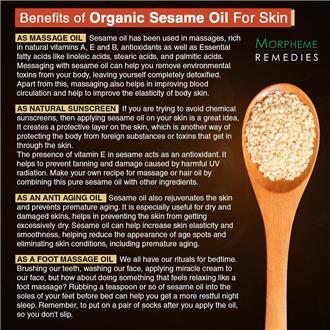 Oil Hair - Morpheme Remedies Organic Sesame Pure