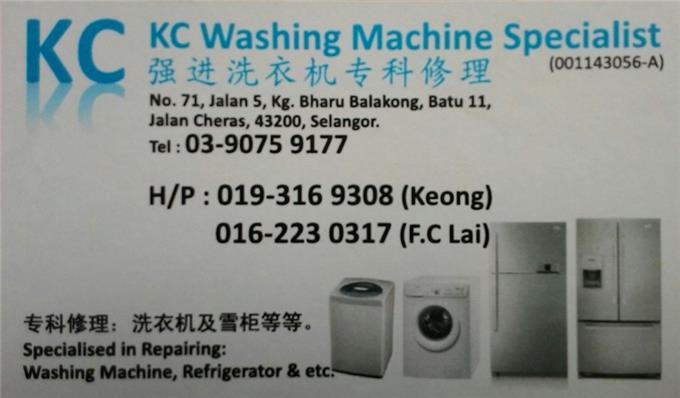 repair washing machine cheras