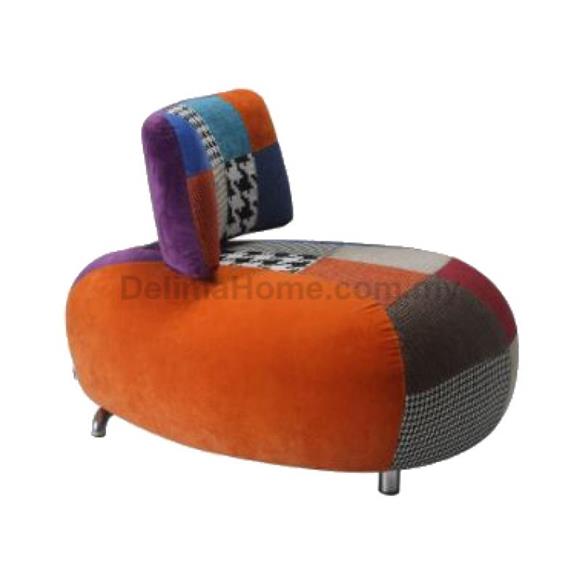 Seater Patchwork Sofa - Leg Stainless Steel