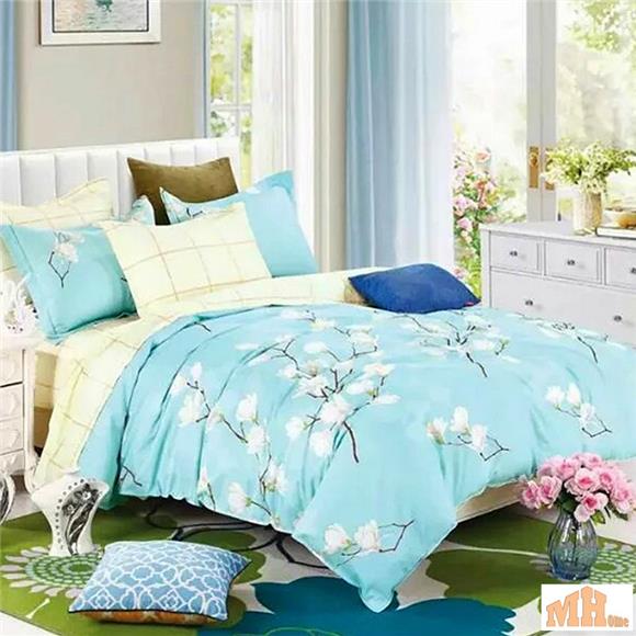Maylee High Quality Cotton - 3pcs Queen Fitted Bedding Set