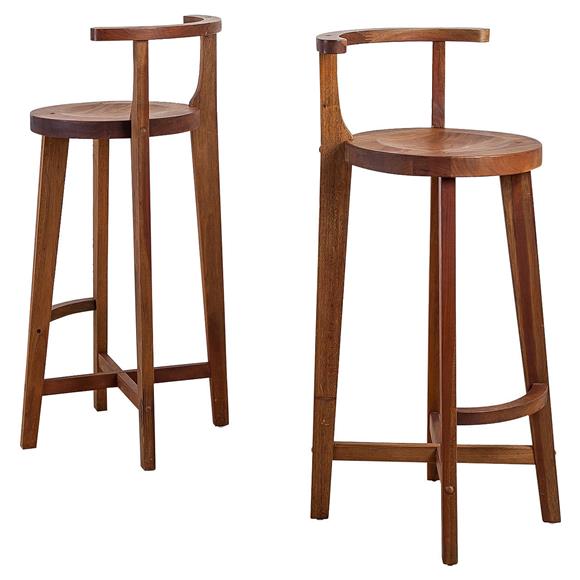 Combined With Comfortable - Wooden Bar Stools