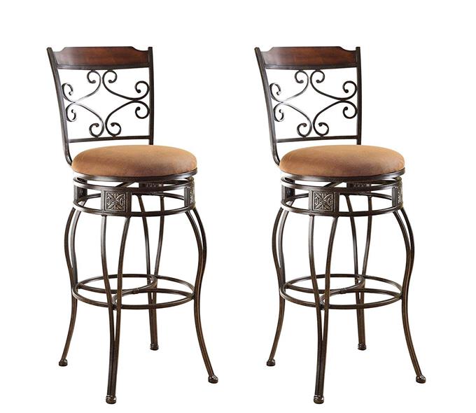 Metal Bar Stools - Farmhouse Kitchen Another Lovely Option