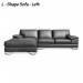 Sofa Made Using Full Leather - Leather Fabric Color Sofa Cover
