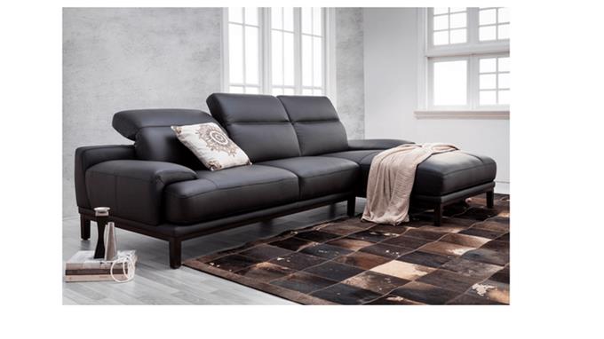 Lounge Room Decor - Seater Full Leather With Chaise