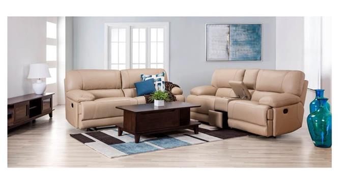 Watching Favourite - Full Leather Recliner Sofa Set