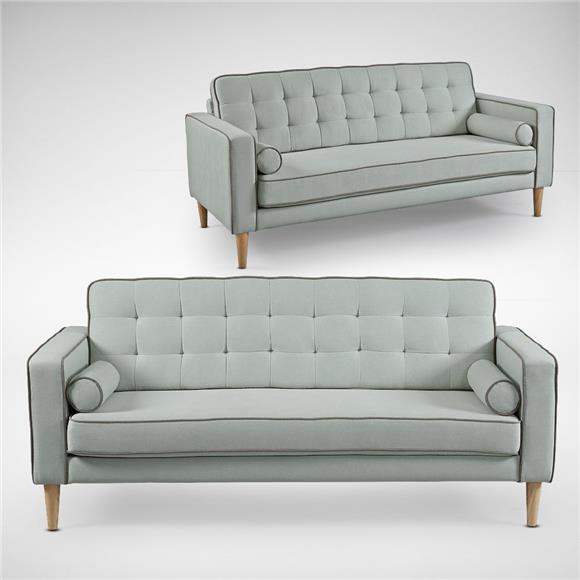 Made Solid Wood - Classy Sofa Sits Nicely Angled