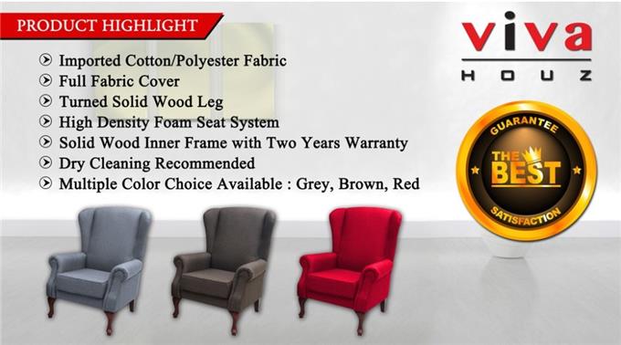 Solid Wood Leg - High Density Foam Seat