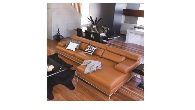 Lounge Room Decor - Full Leather Sofa