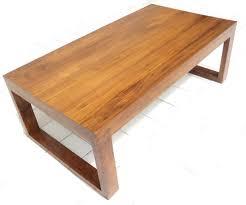 With Coffee Table - Solid Wood Sofa