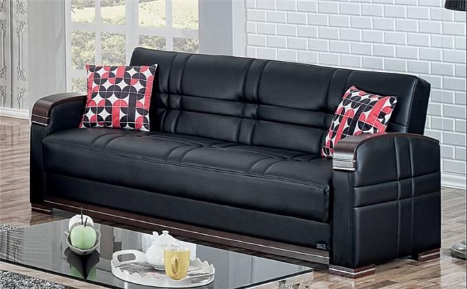 Upholstered In Faux Leather - Look Living Room