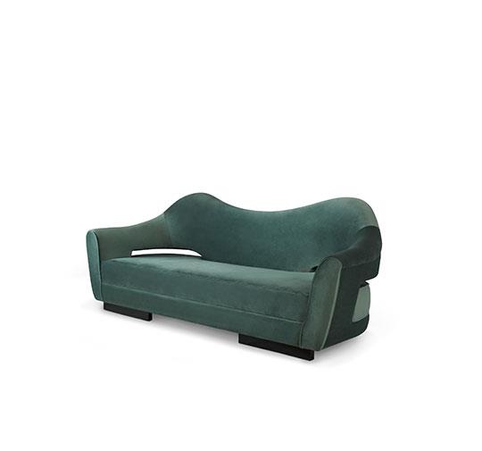 Upholstered In Cotton Velvet - Living Room Set