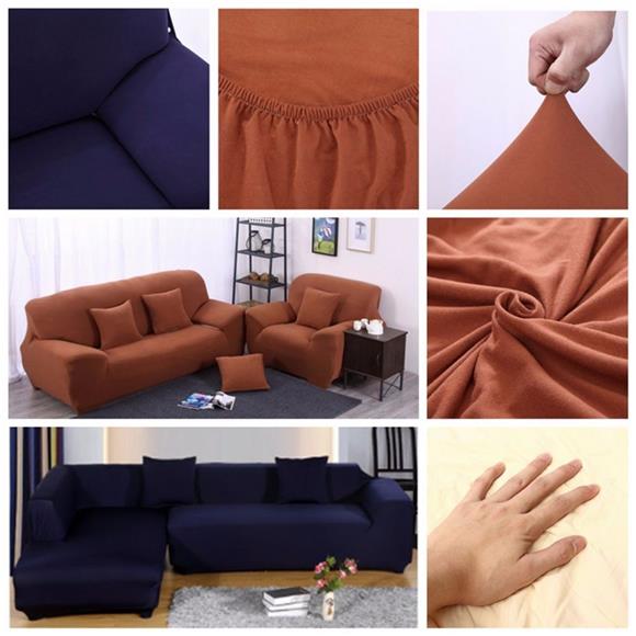 Elastic Fabric - Leather Sofa