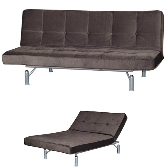 Seater Sofa Bed - Stainless Steel Legs