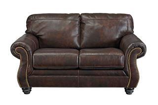 Skillfully Matched Faux Leather Upholstery - Padded Arms Distinctive Refinements Classic
