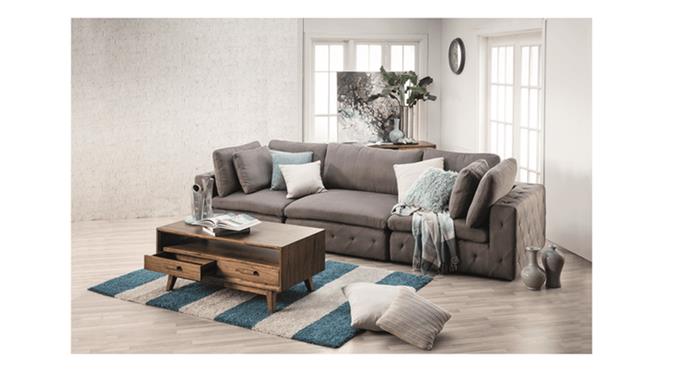 Gives You Plenty Space - San Fran Fabric Sofa