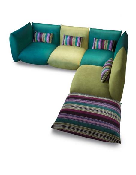 Apple Green - Sectional Sofa Set