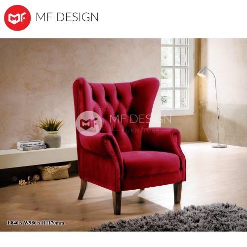 Material Velvet - Zambia Wing Chair