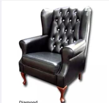 Padded Tufted Back The Wide - Big Jack Diamond Wing Chair