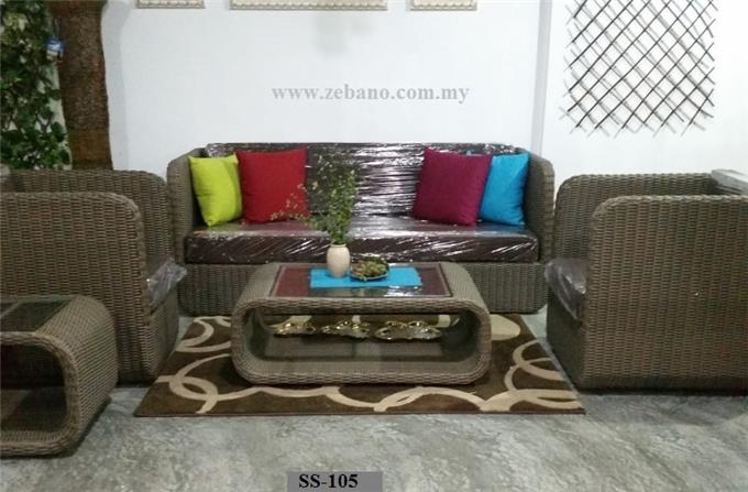 Outdoor Wicker - Indoor Wicker Rattan Sofa Set