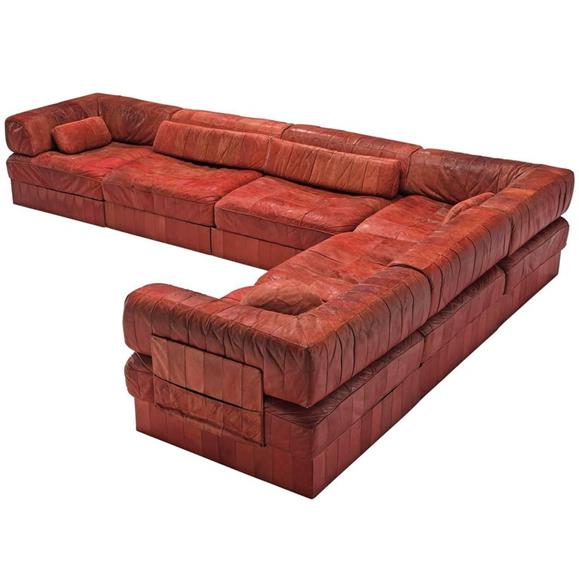 Red Leather - Leather Sofa