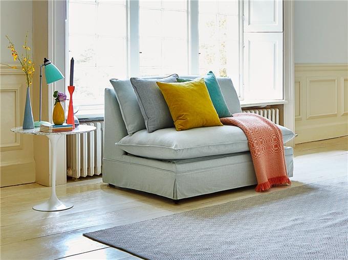 Love Seat Sofa Bed - Cosy Feather-wrapped Foam Seat Cushions