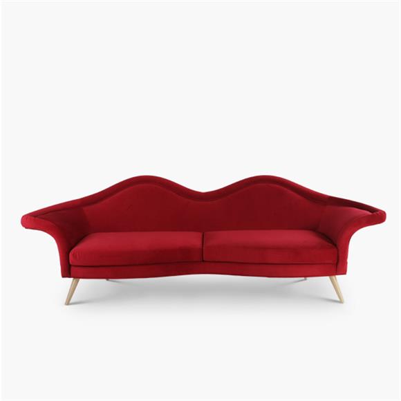 Upholstered With High-quality - Mid-century Modern Sofa