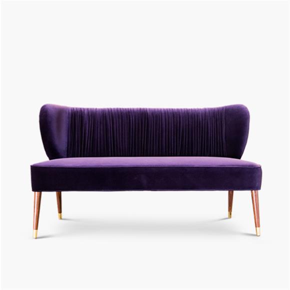 Contemporary Furniture Piece - Cotton Velvet Upholstery