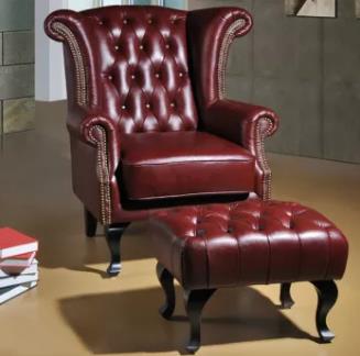 Chair With - Lythe Wing Chair With Ottoman