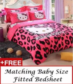 Quality Cotton - Super Adorable Hello Kitty Bed