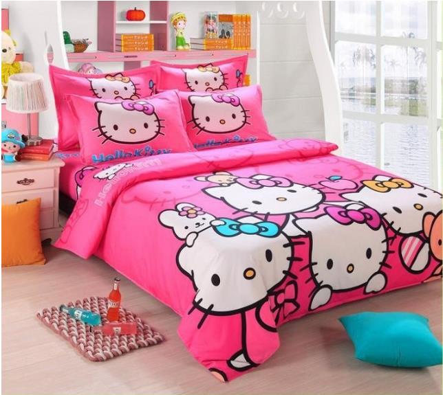 Pure Cotton - Hello Kitty Queen Size Bed