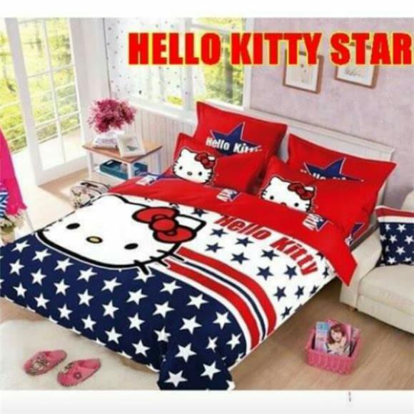 Hello Kitty Bedsheet - Right Angle Bed Sheet Design
