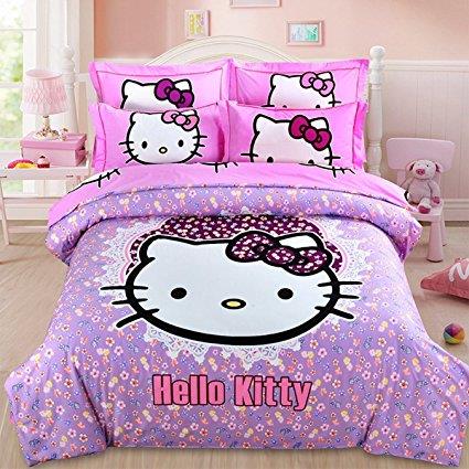 Set Not Include Comforter - Hello Kitty Duvet Cover Set