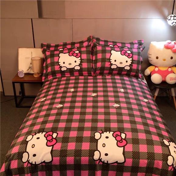 Hello Kitty Pattern - Hello Kitty Bedsheet